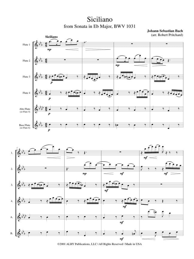 Siciliano From Sonata In Eb Major, Bwv 1031
